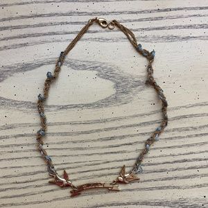 Disney Couture Enchanted Gold & Silk Necklace